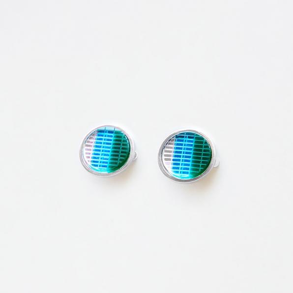 Blue Blinker Earring