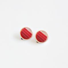Red Blinker Earring