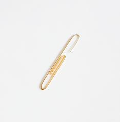 Gold Paperclip Earring