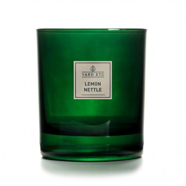 SCENTED CANDLE GLASS LEMON NETTLE