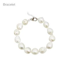 White Pearl Knotted Bracelet