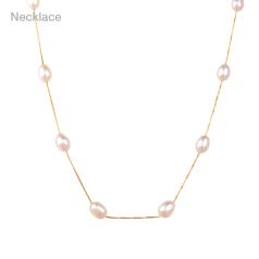 Roselynn White Pearl Necklace