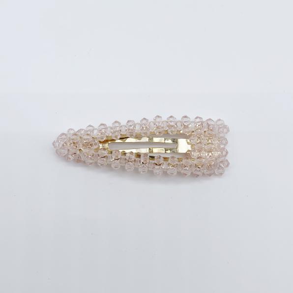 PINK BEADS TRIANGLE HAIR PIN ピンク  (ON-HP-0115)