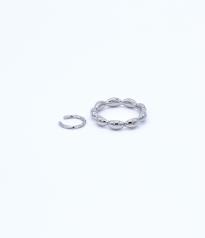 TEXTURE RING&SMALL EARCUFF SET (ON-SE-0010-01)