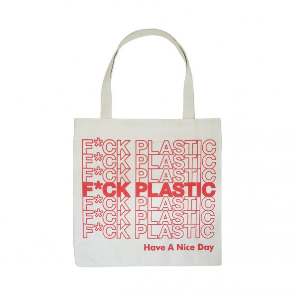 F**k Plastic Tote Bag